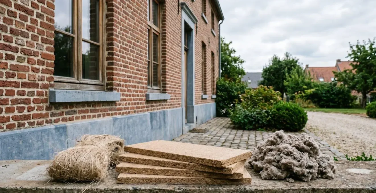 Matériaux d'isolation biosourcés naturels dans un contexte architectural belge